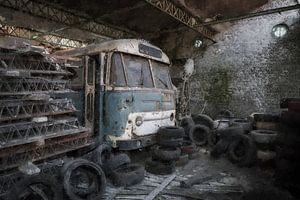 Bus abandonné en Belgique