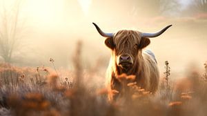 Highlander und der Morgennebel