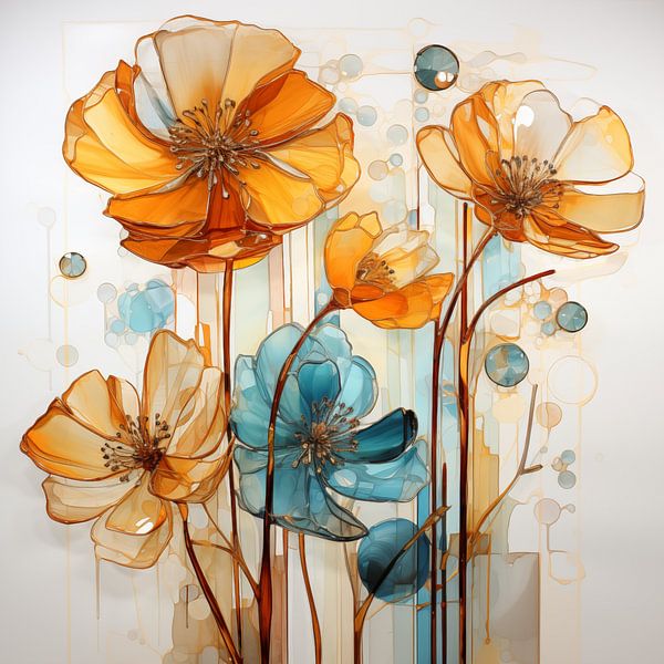 Flowers abstract by Bert Nijholt