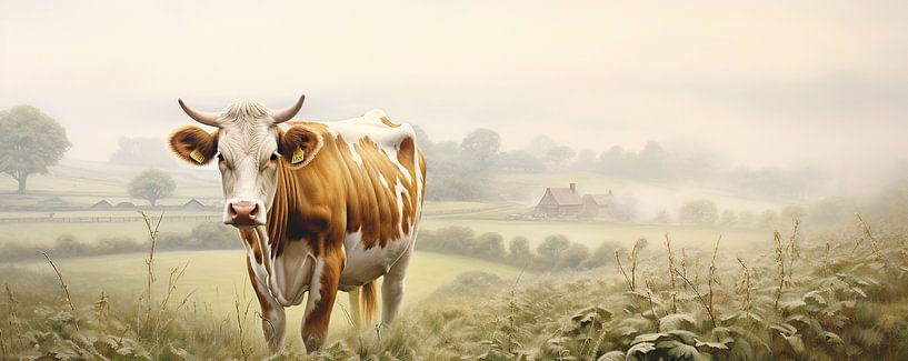 Cows Colourful 105971 by ARTEO Paintings