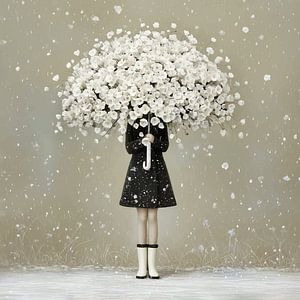 Blüte Schnee