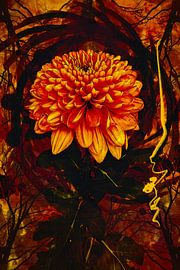 Traditional Chrysanthemum by Helga Blanke