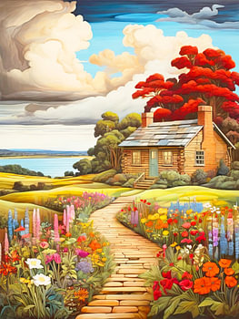 Chemin vers le chalet