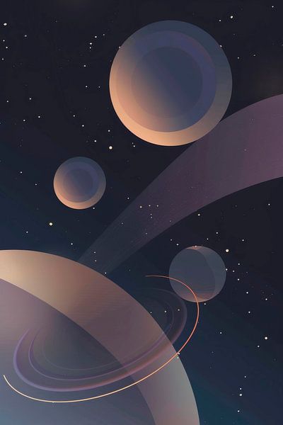 Weltraum und seine Geheimnisse von Poster Art Shop