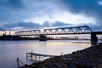 the railway-bridge Baanhoekbrug nearby Sliedrecht