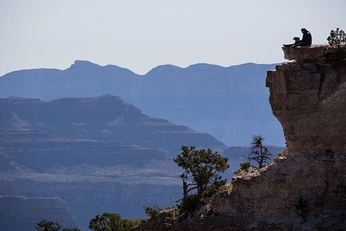In gedachten bij de grand canyon