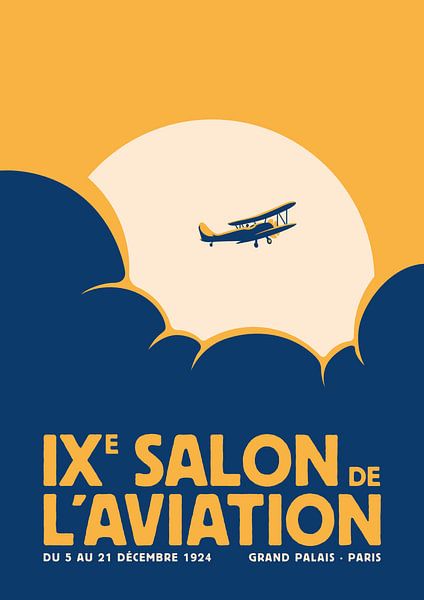 Salon de l'aviation (jaune) par Rene Hamann