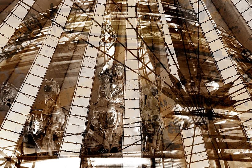 Sehenswürdigkeiten in Berlin - braun von BerbadenDigitalArt