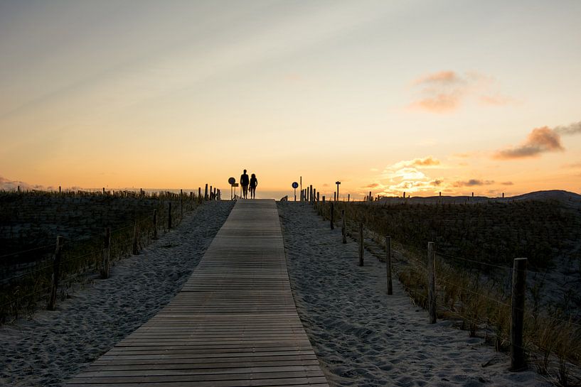 Zonsondergang aan het strand van Arjen Schippers
