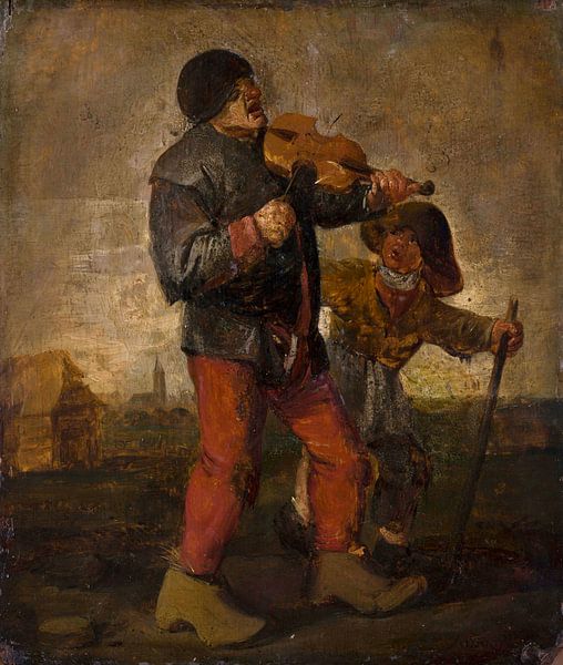 Blind musician, Adriaen Brouwer by Masterful Masters
