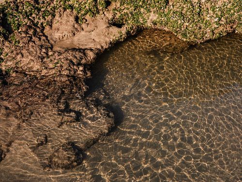 Abstract patroon op het strand #4