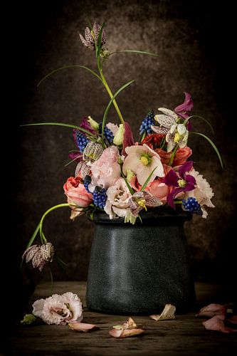 Bouquet de fleurs de printemps sur Mevrouw KiekkieK