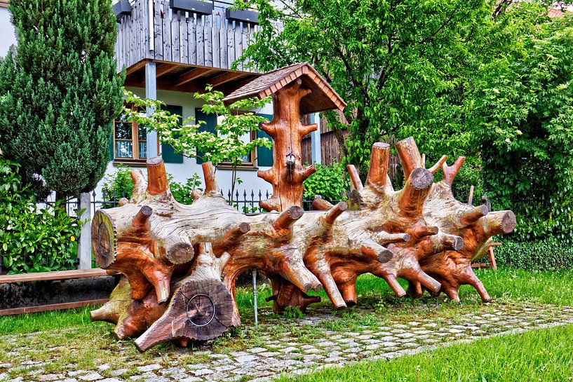 Wooden work of art in Sonthofen by Roith Fotografie