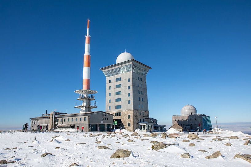 On the Brocken summit: Brocken transmission tower, Brocken hotel and Brocken house by t.ART