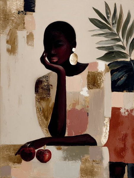 Les pommes, portrait moderne par Carla Van Iersel