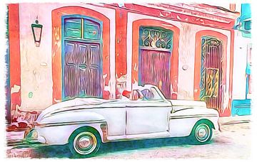 Sur la route à Cuba, motif 9 sur zam art