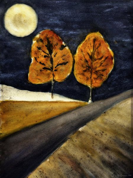 Autumn night by Christine Nöhmeier