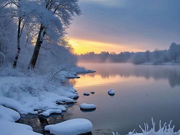 Winterlandschap op de Biesbosch 2 van The Photo Artist