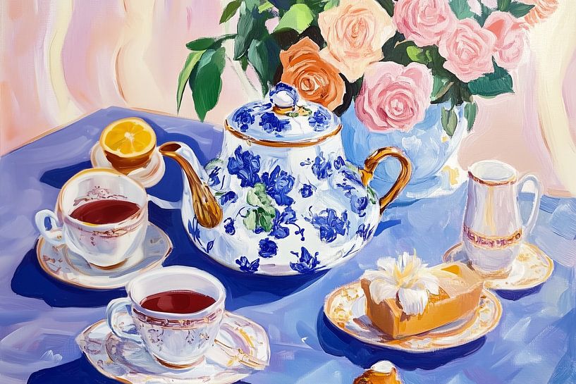 Table pour le thé de l'après-midi par Melloi Art Prints