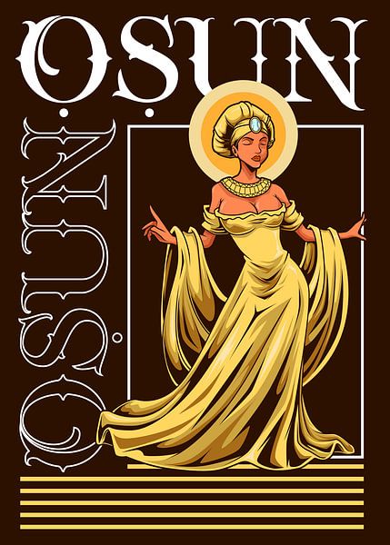 Oshun, la déesse du fleuve et de l'amour par Pixelbull Design