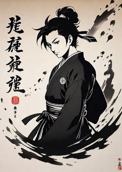 Scherenschnitt Anime Japan Dämonenjäger von Muhammad Yunus