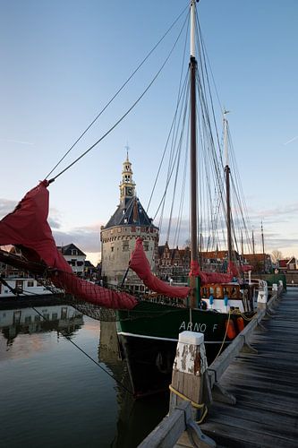 Schip in de Binnenhaven van Hoorn