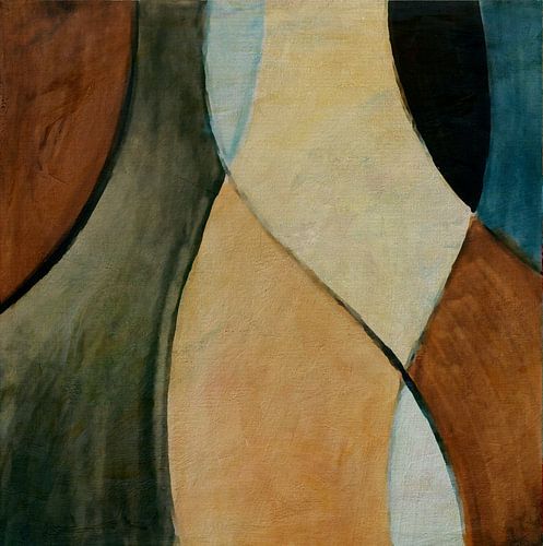 Abstracte Kunst nr 1 resulteert in een unieke look