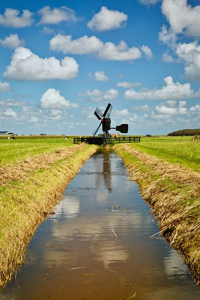 Ancien moulin à vent néerlandais sur Sran Vld Fotografie