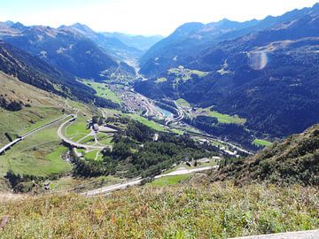 Zwitserland,  St Gotthardpas van Fred Roland