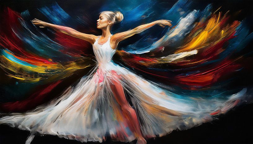 Dansen met kunstmatige kleuren van Mustafa Kurnaz