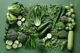 Green vegetable variety by Poster Art Shop
