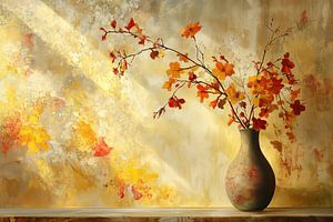 Vase mit Blumen | Sunlit Branches in Vase