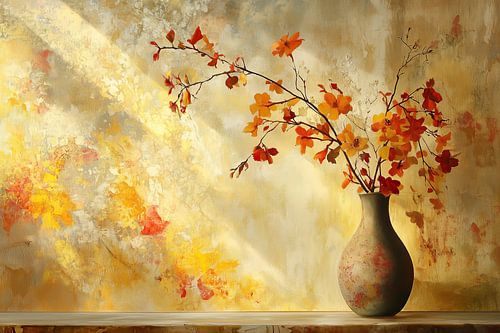 Vase mit Blumen | Sunlit Branches in Vase