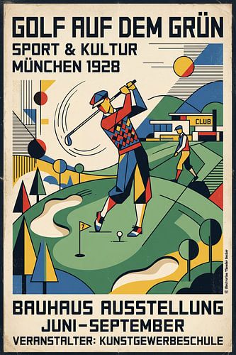Golf in Germany, Munich 1928.jpg by Theodor Decker