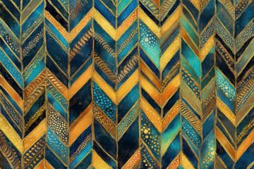 Chevron von Meer und Sonne von Whale & Sons