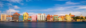 Handelskade in Willemstad Panorama von Edwin Mooijaart