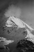 Zwitserland bergen alpen - Zwart Wit