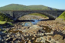 Steinbrücke in Sligachan Schottland, Vereinigtes Königreich