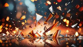 Gebroken glas in de kunst