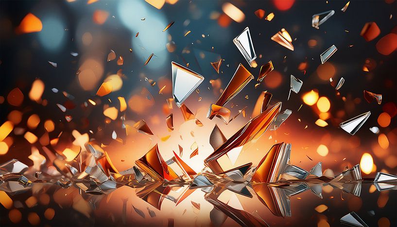 Gebroken glas in de kunst van Mustafa Kurnaz