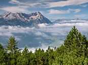 Uitzicht van de Wank naar de Zugspitze van Andreas Müller thumbnail