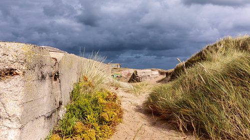 Stormwolken boven Normandie