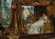 Antonius and Cleopatra, Lawrence Alma Tadema von 1000 Schilderijen Miniaturansicht