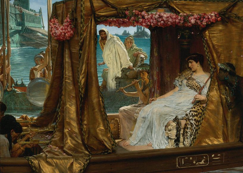 Lawrence Alma Tadema. Anthony and Cleopatra, 1884 van 1000 Schilderijen