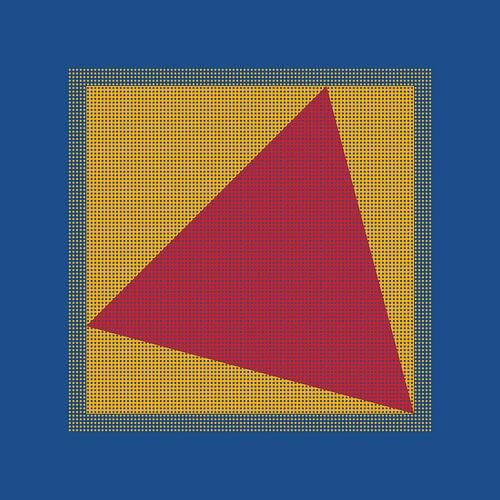 Triangle au carré 1 sur Andree Jakobson