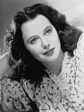 Actrice Hedy Lamarr (z/w foto) van Bridgeman Images