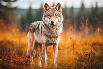 Wolf in freier Wildbahn in Deutschland von Animaflora PicsStock