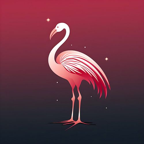 Image vectorielle Flamant