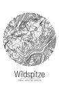 Wildspitze | Landkarte Topografie (Minimal) von ViaMapia Miniaturansicht
