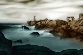 Vuurtoren bij Ploumanach by Ingrid Van Damme fotografie